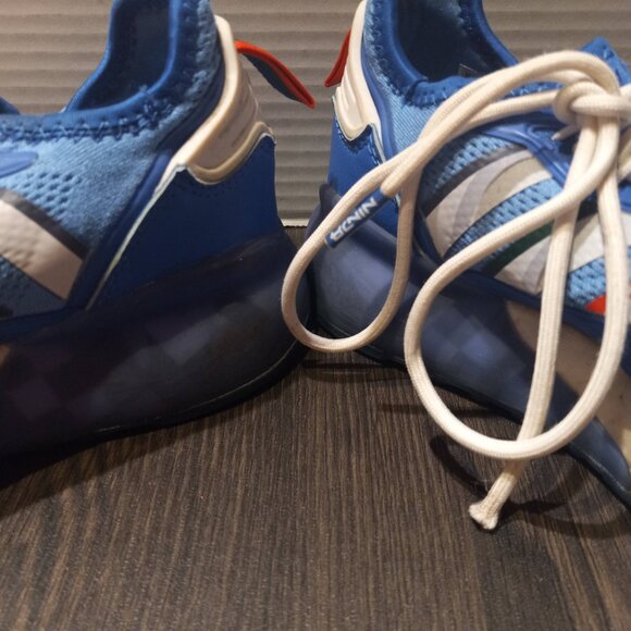 Adidas Ninja Boys 4 Boost Blue Running Shoes Sneakers 2K - Picture 6 of 14
